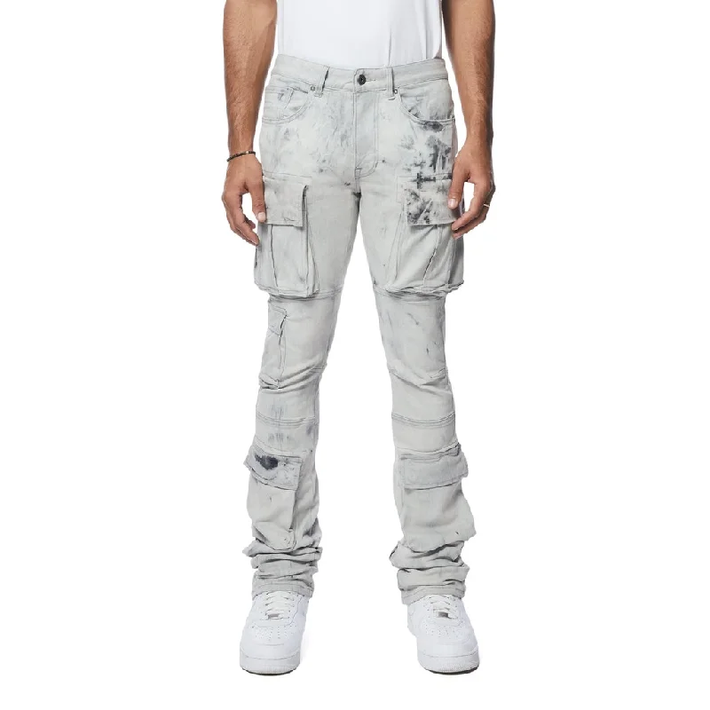 Men's Straight-Leg Jeans in Dark WashStacked Utility Multi Pocket Jeans - Sunset Grey Men's Straight-Leg Jeans in Dark WashStacked Utility Multi Pocket Jeans - Sunset Grey