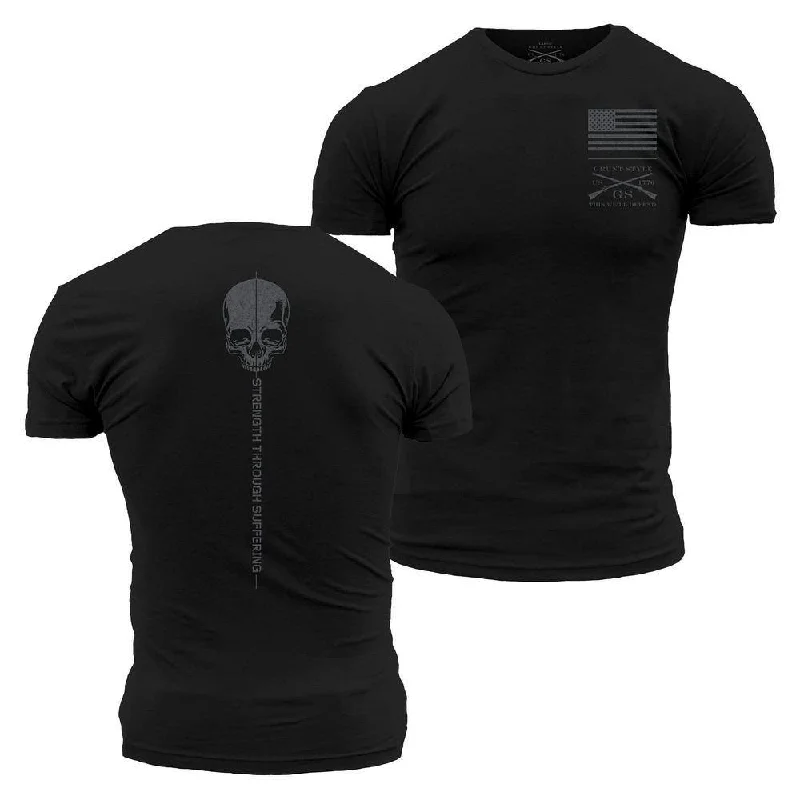 Men's Dressy Shirts for Formal EventsStrength Through Suffering T-Shirt - Black