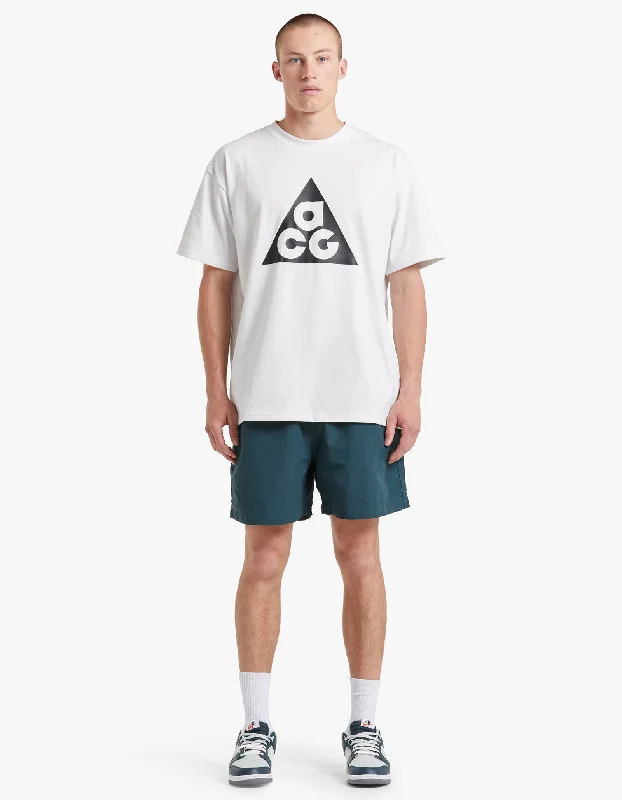 Men's Patterned Pants with ChecksNRG ACG Trail Short - Deep Jungle/Summit White