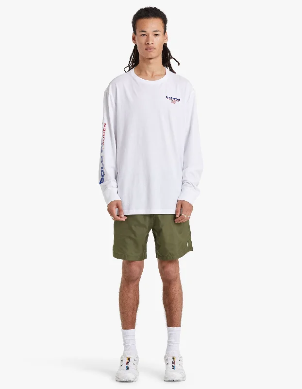 Men's Pants with Wrinkle-Resistant FabricPolo Sport Athletic Short - Dark Sage/Polo Black