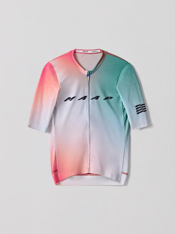 Men's Shirts with Lace-Up HemlinesBlurred Out Pro Hex Jersey