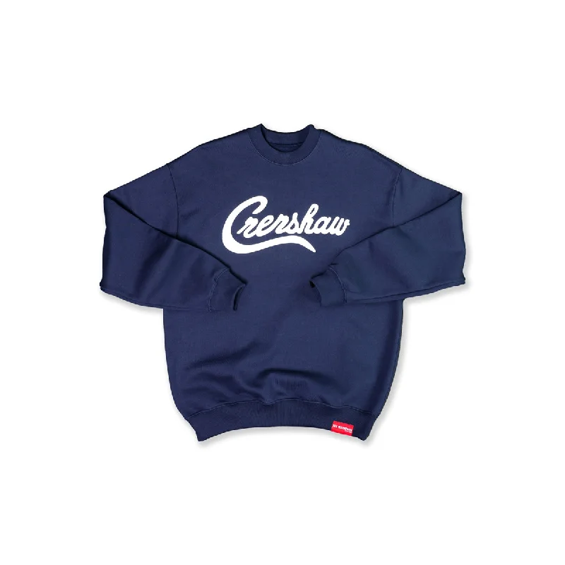 Elevated Men's Lounge HoodiesLimited Edition Ultra Crenshaw Crewneck - Navy/White
