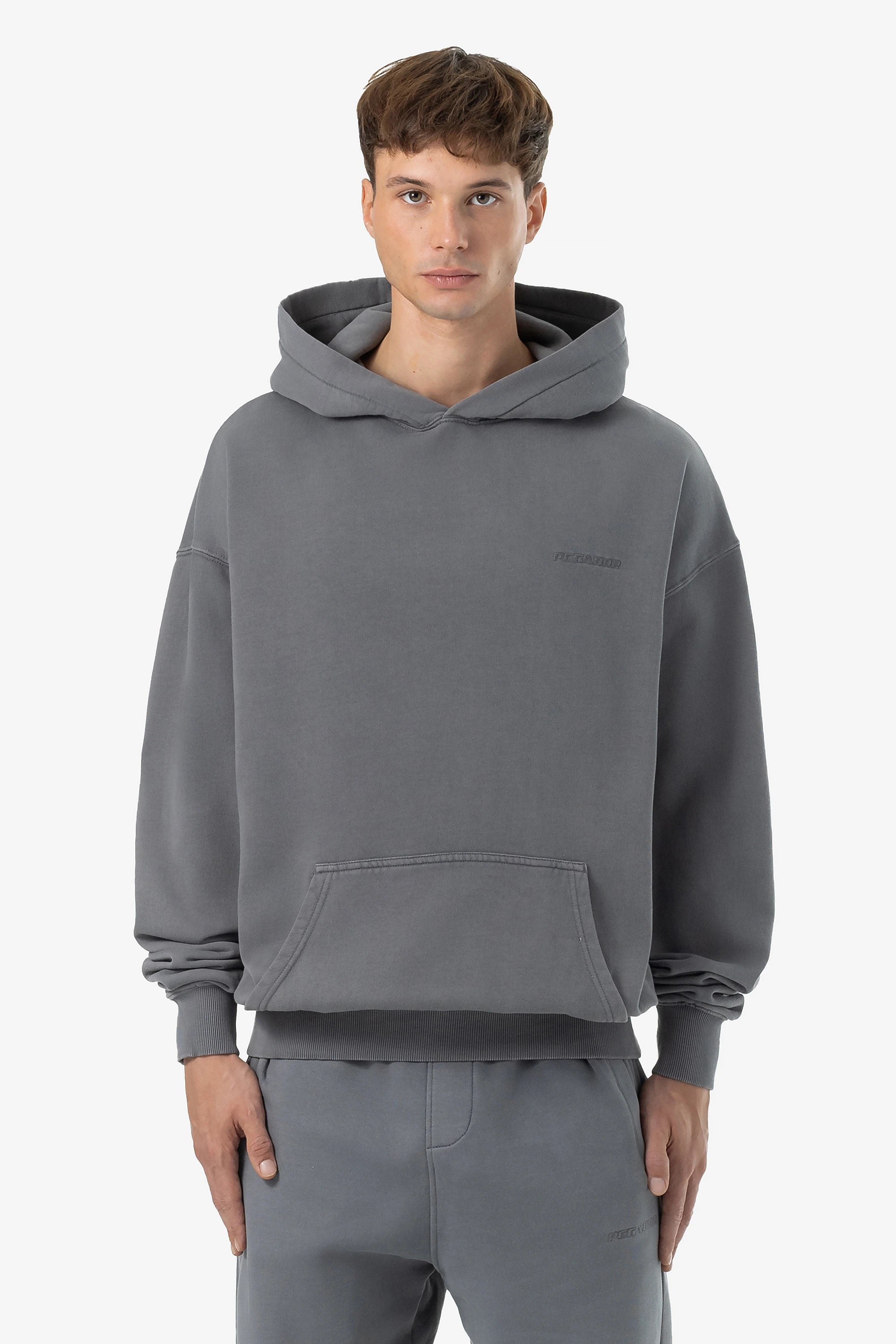 Men's Hoodies for Ice FishingLogo Oversized Hoodie Vintage Grey Grey