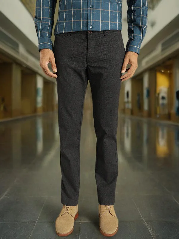 Men's Pants with Elastic CuffsMen Brooklyn Fit Cotton Stretch Trouser